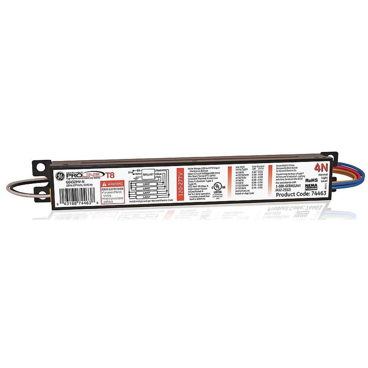 GE Lighting GE432MAX-G-N 74463 Electronic Ballast T8 Lamps - Cheap Fitting