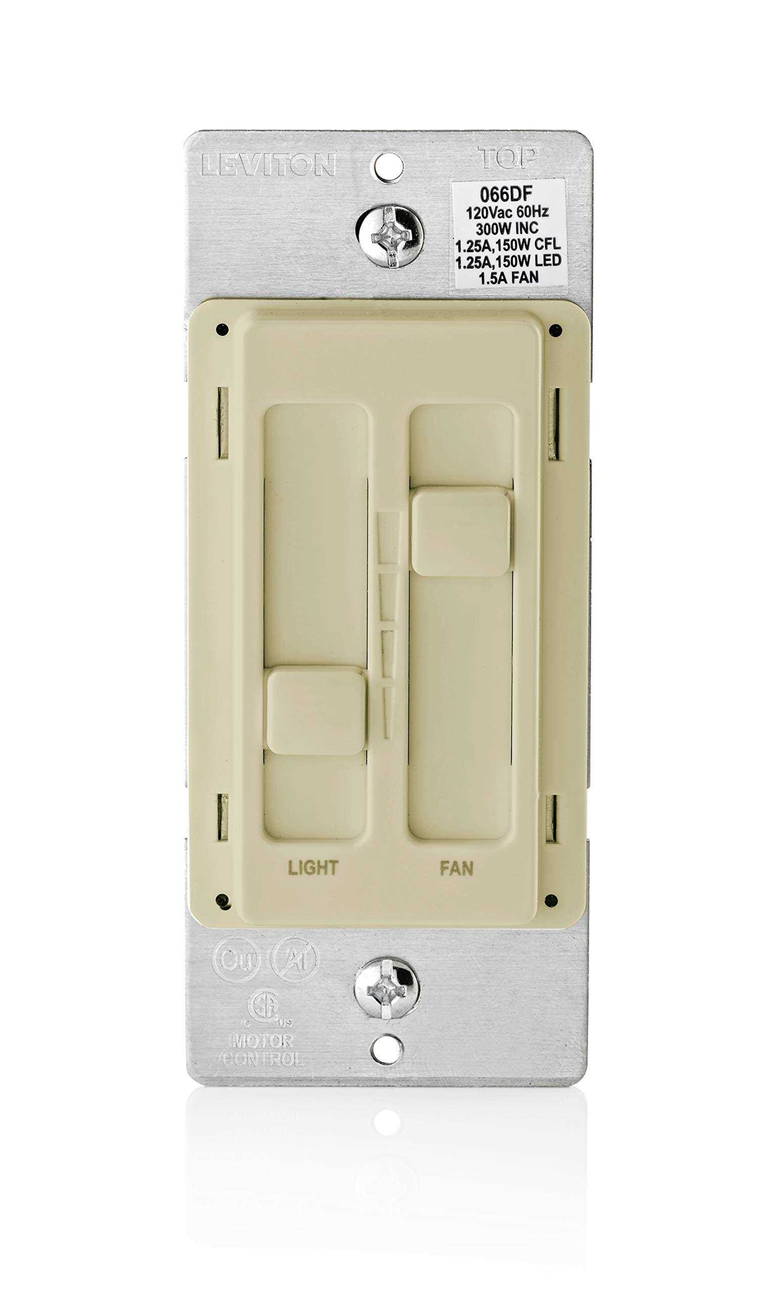 Leviton SureSlide Fan Light 66DF-10 - Cheap Fitting