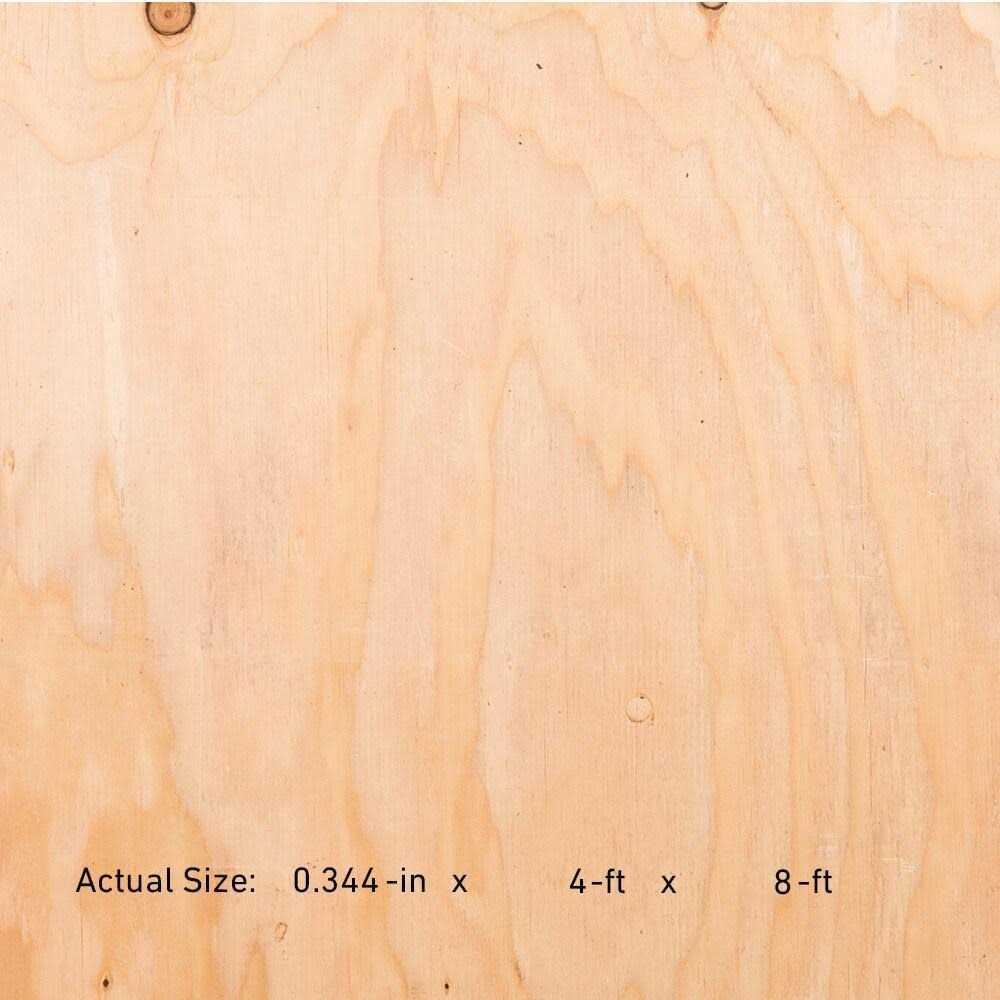 3/8-in x 4-ft x 8-ft Douglas Fir Plywood Sheathing - Cheap Fitting