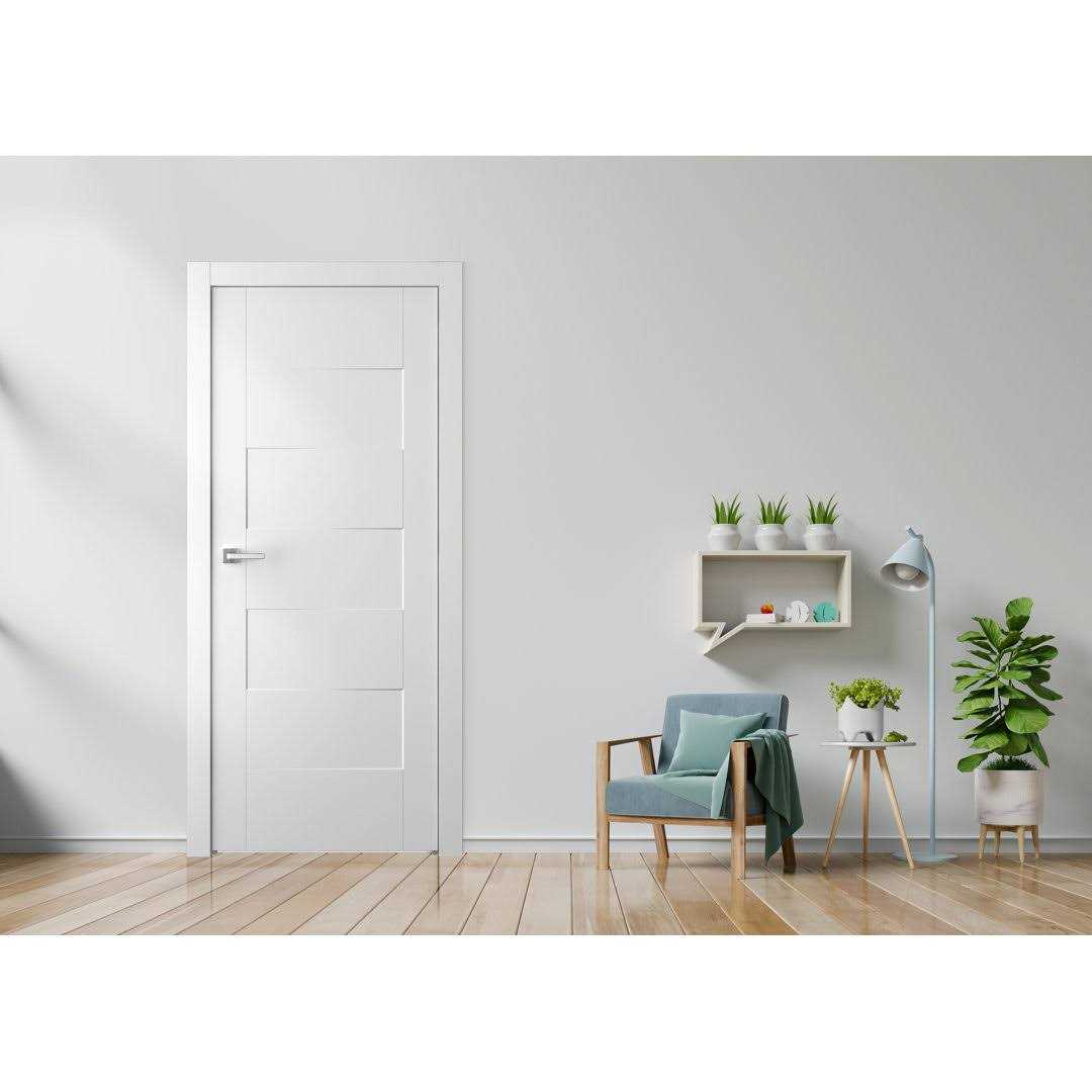 Lester Paneled Manufactured Wood Prefinished Standard Door Slab Belldinni - Cheap Fitting