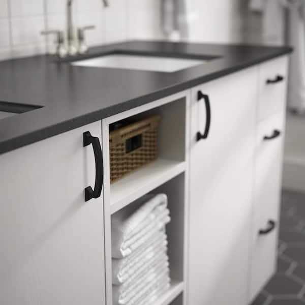 Liberty Classic Edge 3 in. Matte Black Cabinet Pull - Cheap Fitting