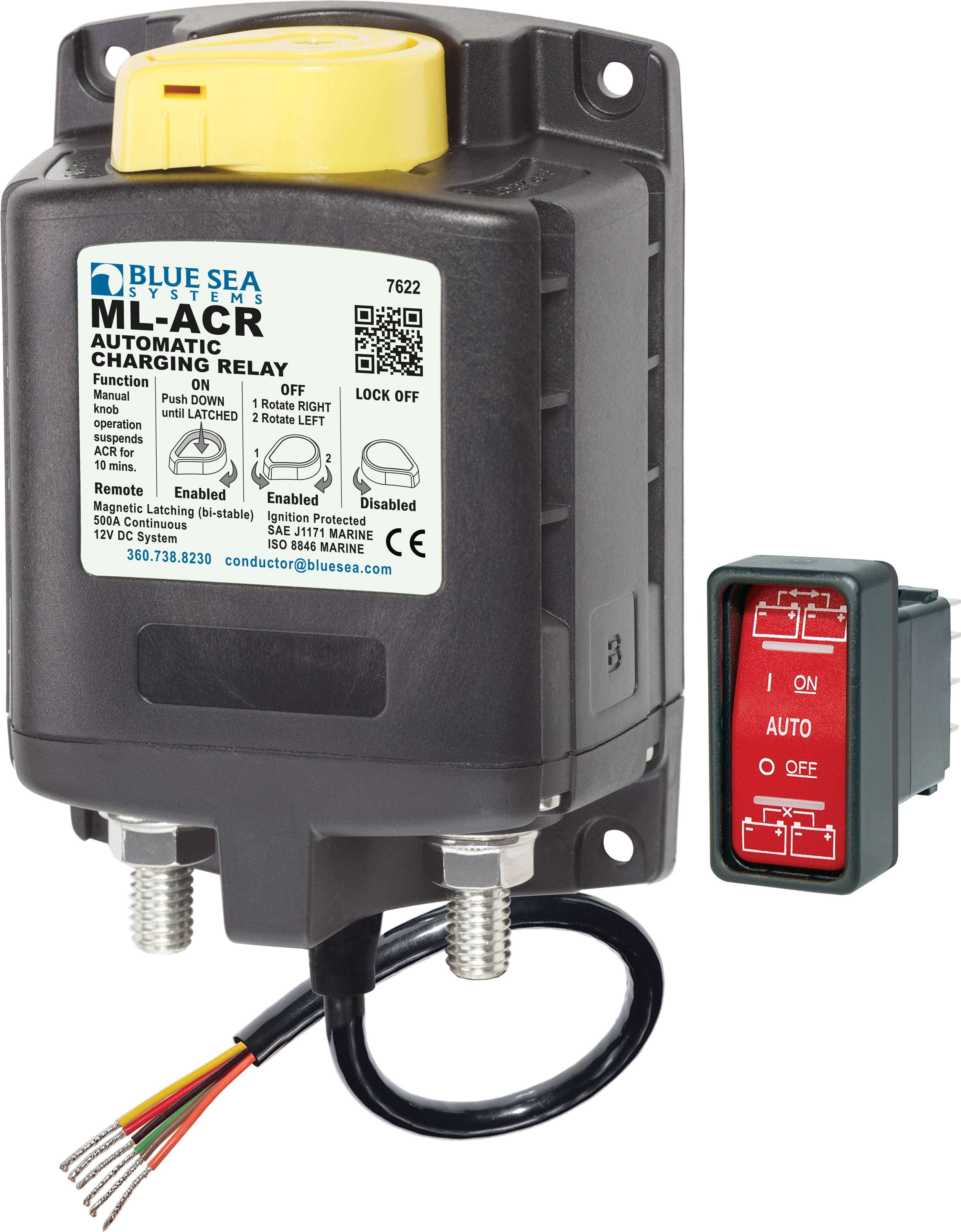 Blue Sea 7622 ML-Series Heavy Duty Automatic Charging Relay - Cheap Fitting