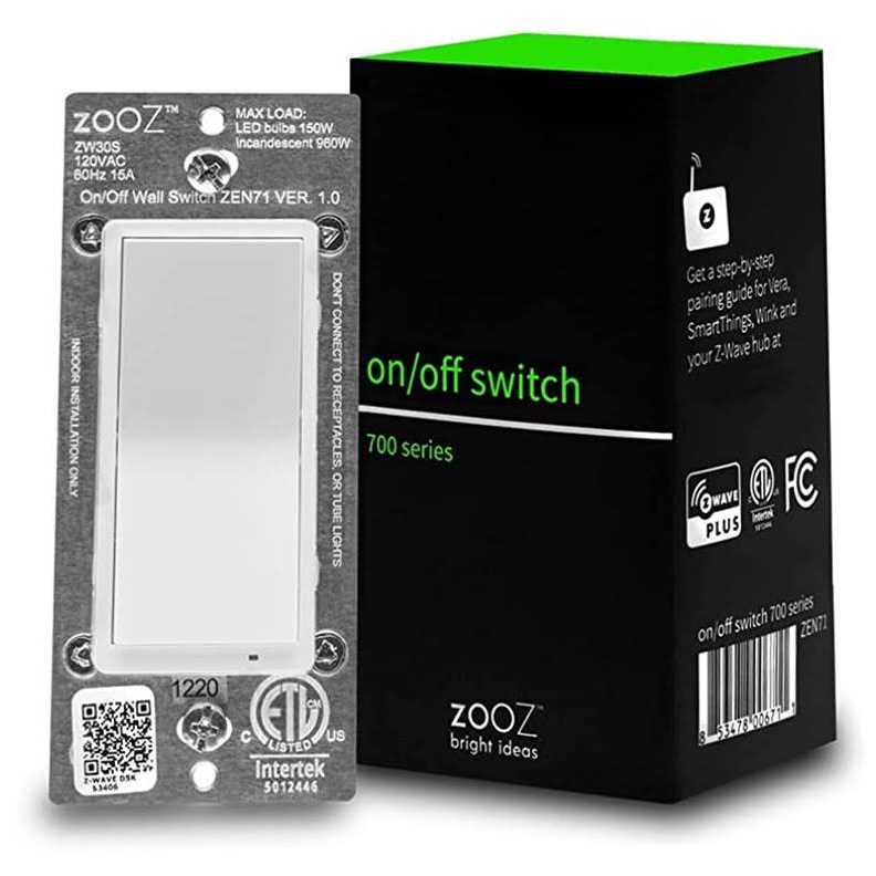 Zooz 700 Series Z-Wave Plus On/Off Switch ZEN71 - Cheap Fitting