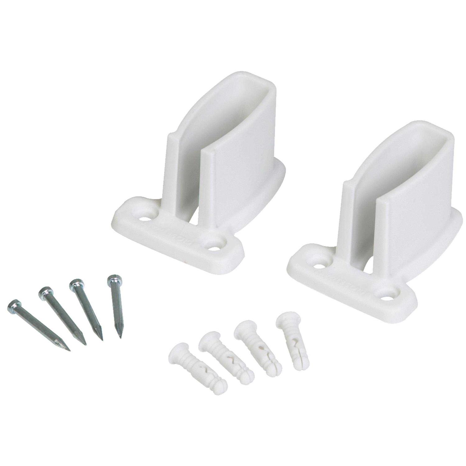 ClosetMaid White Plastic Wall Bracket - Cheap Fitting