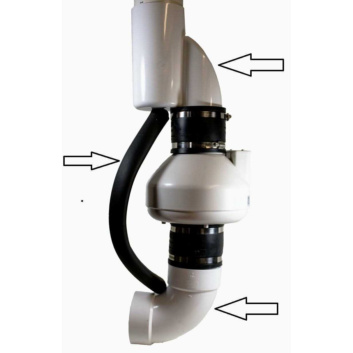 Radon Fan Condensation Bypass w/Transition Fitting - Cheap Fitting