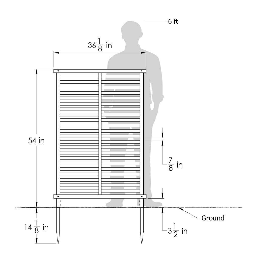 4.5 ft. H x 3 ft. W Alpine No-Dig White Vinyl Privacy Screen Kit Enclo - Cheap Fitting