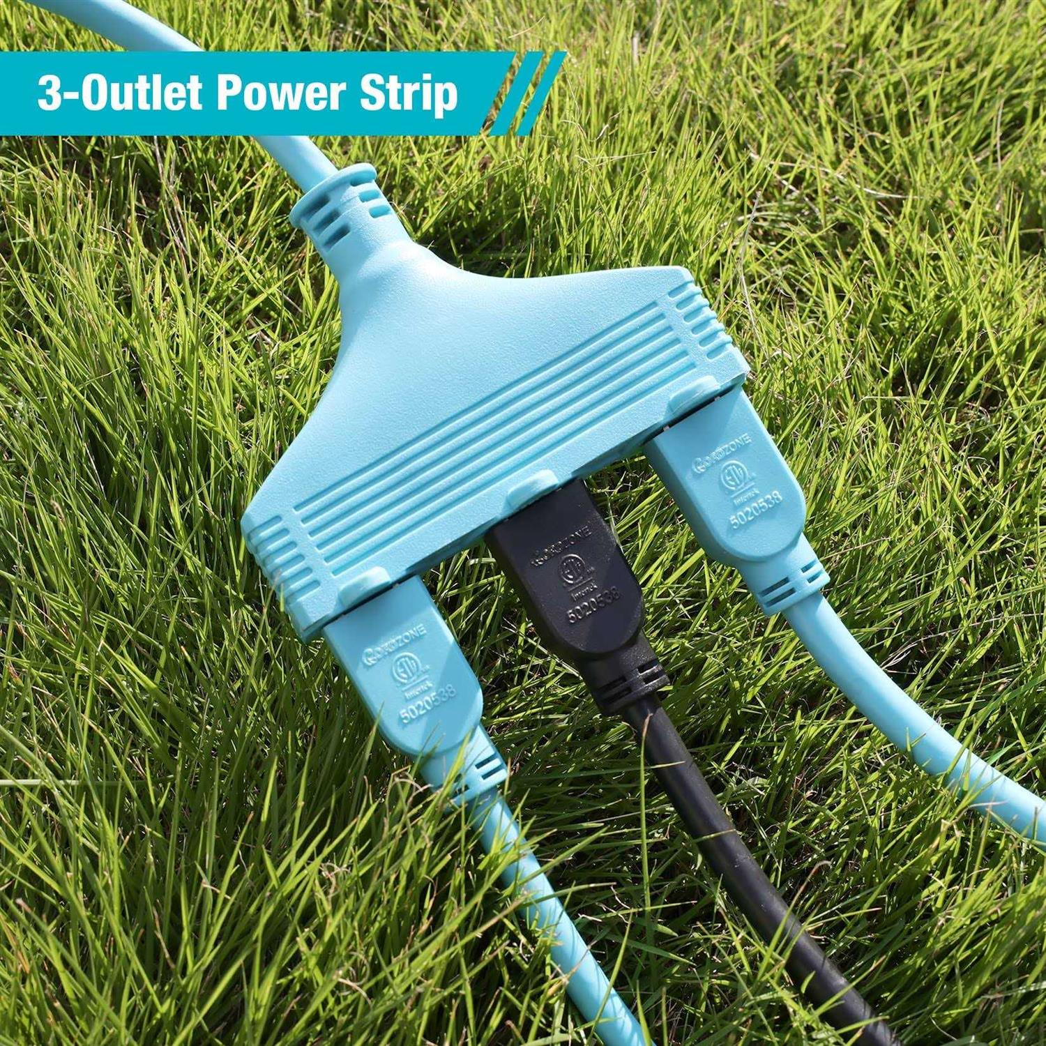 DuraTech Extension Cord Outdoor Extension Cord with Multiple Outlets SJT - Cheap Fitting