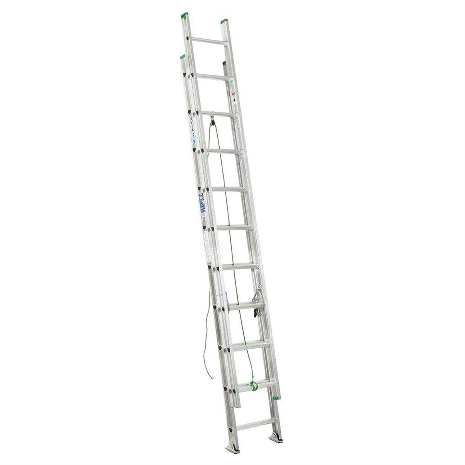 Werner D1120-2 20 ft. Aluminum Extension Ladder - Cheap Fitting