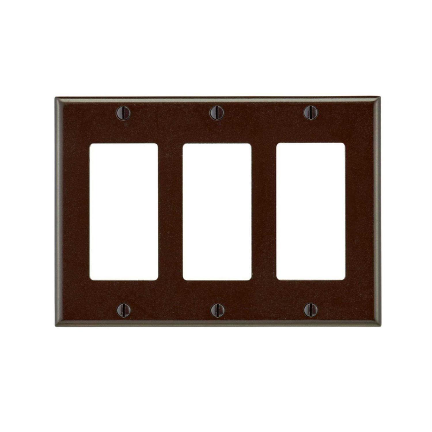 Leviton Decora Wallplate 3-Gang 80411 - Cheap Fitting