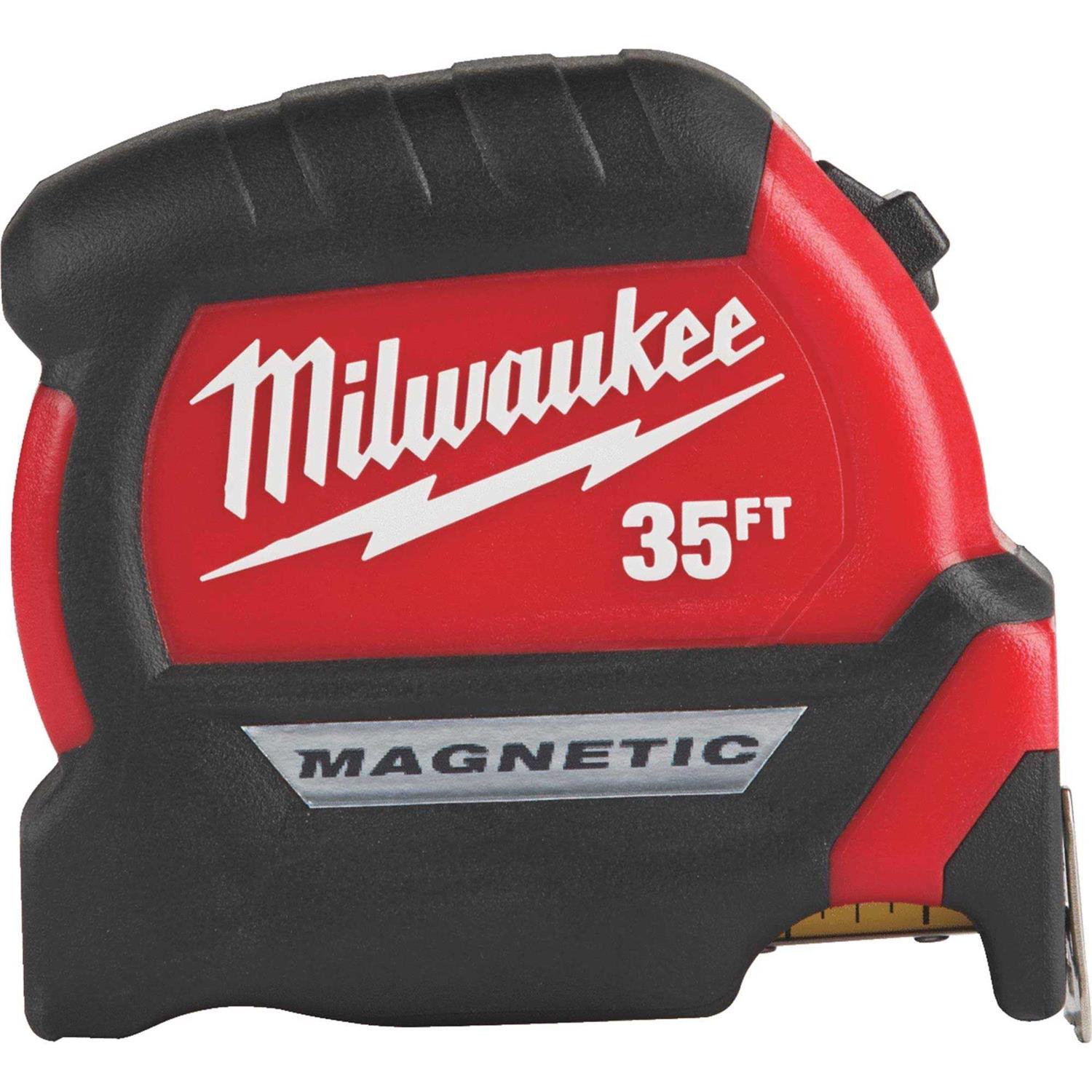 Milwaukee 35 ft Compact Magnetic Tape Measure 48-22-0335 - Cheap Fitting
