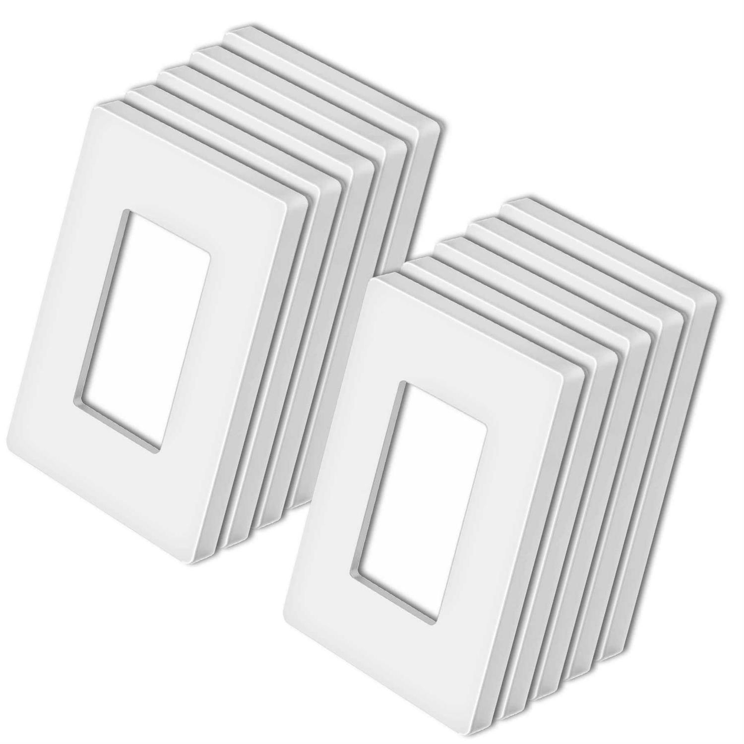 Bestten 1-Gang Screwless Wall Plate USWP4 White Series - Cheap Fitting