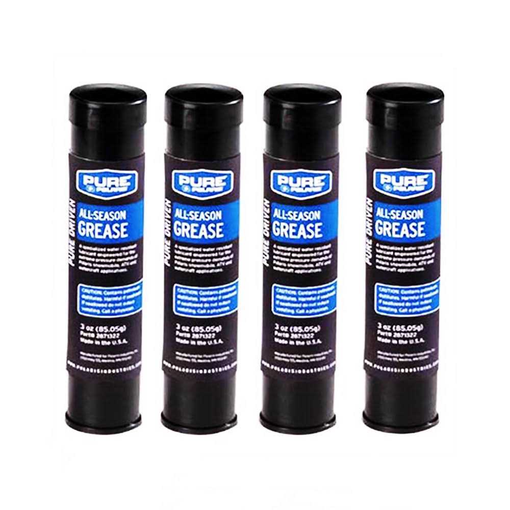 Polaris OEM 4pk of 3 oz Premium All Season Grease Tube Water Resistant Lubricant For Ranger RZR ATV Snowmobile 2871322 - Cheap Fitting