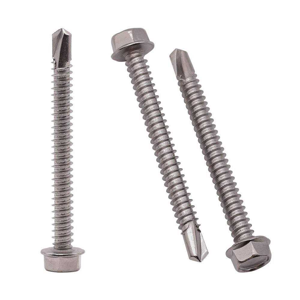 Hex Washer Head Self Drilling Screws 410 Stainless Steel Metal Sheet Tek Screws with Drilling Point - Cheap Fitting