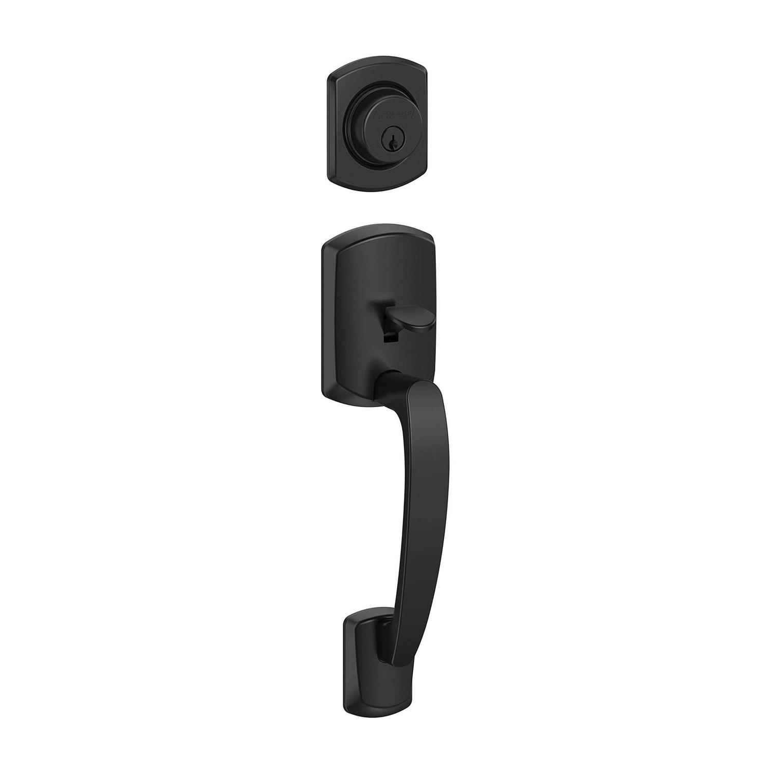Schlage F58 GRW 622 Greenwich Single Cylinder Exterior Entrance Handleset F58GRW622 - Cheap Fitting