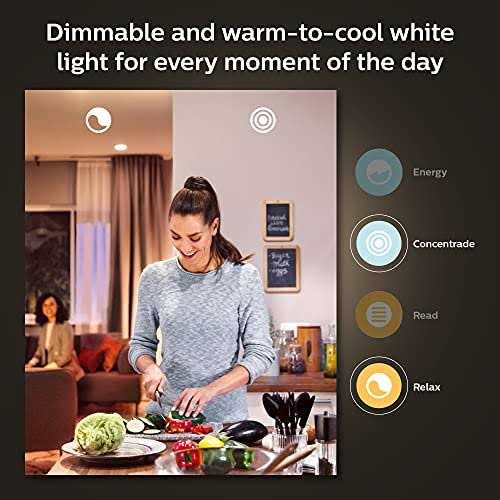 Philips Hue White and Color Ambiance Smart BulbStarter Kit Includes a Bridge, Dimmer Switch, and 60W A19 LED Smart Color C - Cheap Fitting