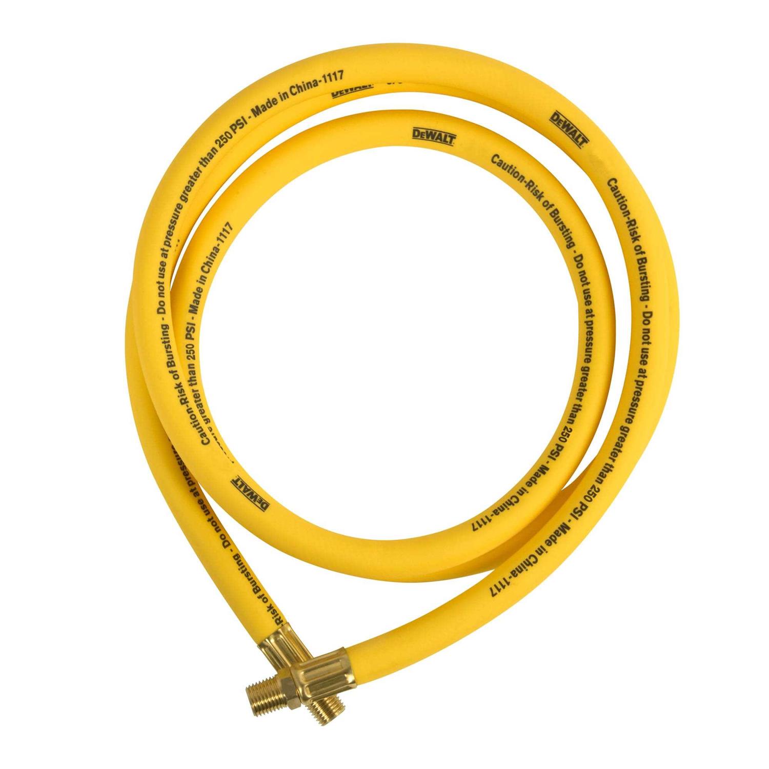 DEWALT 1/2 in. x 6 ft. Premium Hybrid Lead-in Hose DXCM012-0226 - Cheap Fitting