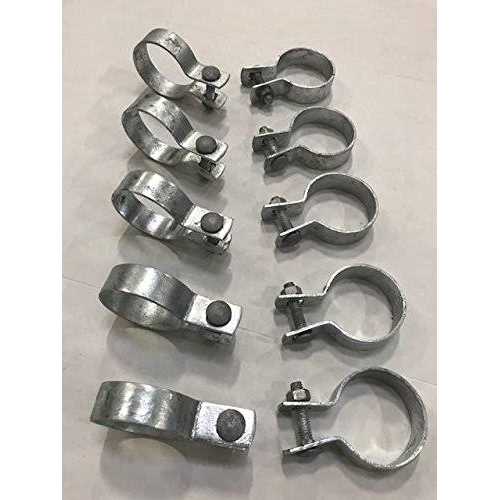 FENCESMART4U Tension Bands with Bolts & Nuts for Chain Link Fence - Cheap Fitting