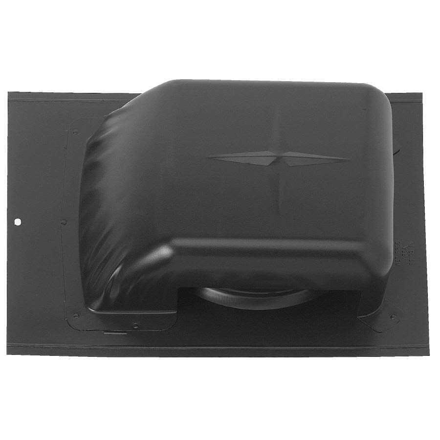 CMI Black Galvanized Steel Slant-Back Roof Louver RVG40BL - Cheap Fitting