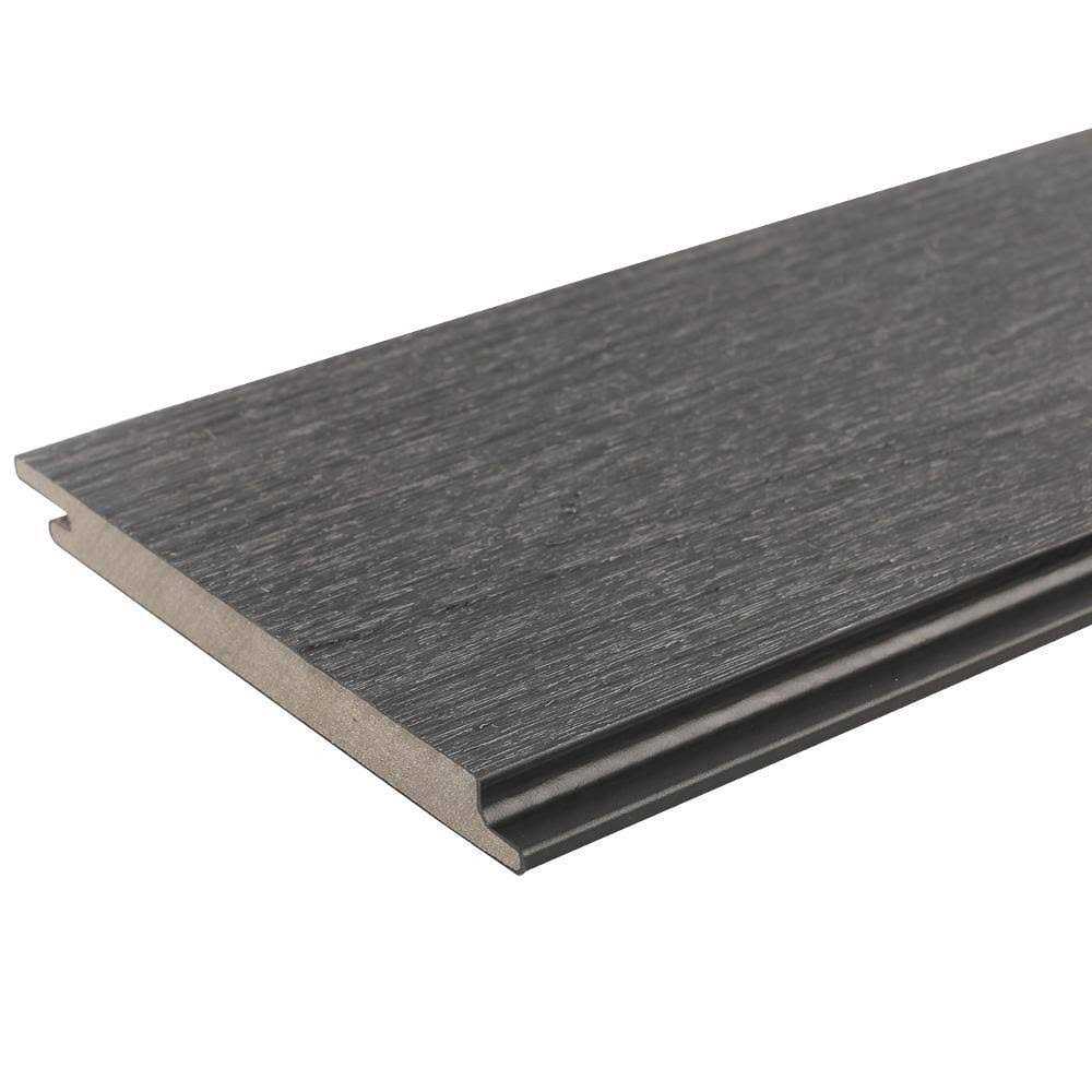 NewTechWood All Weather System 5.5 in. x 96 in. Composite Siding Board in Hawaiian Charcoal - Cheap Fitting
