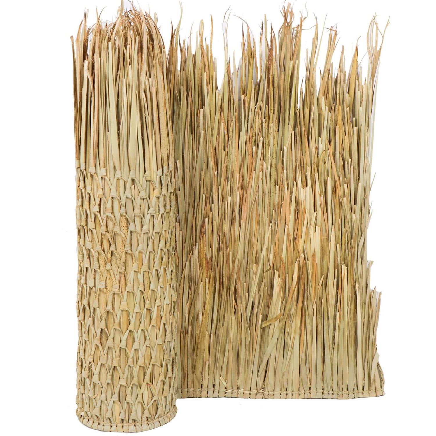 Forever Bamboo Mexican Palm Thatch Runner Roll Straw Roof Duck Blind Grass 35 H x 8′ L - Cheap Fitting
