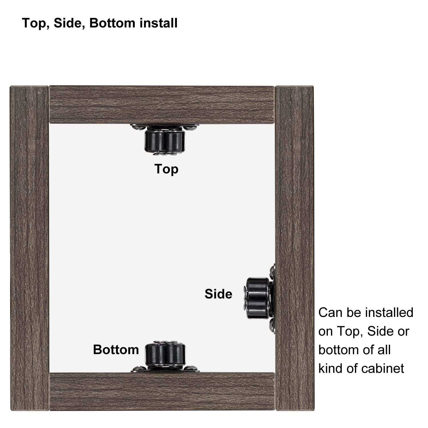 Keenkee Cabinet Latch Double Roller Catch Hardware for Cupboard Closet Cabinet Door Latches and Catches - Cheap Fitting