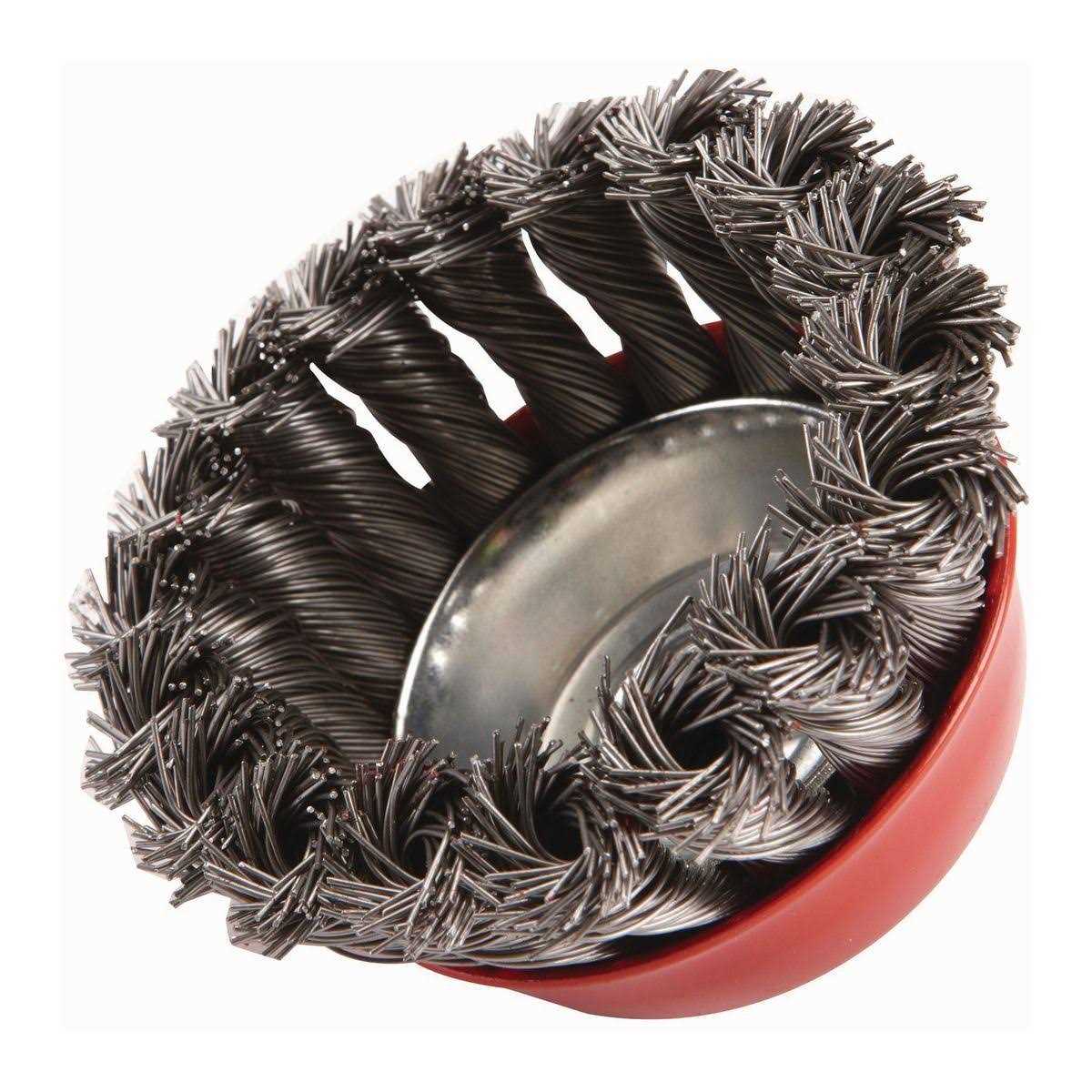Warrior 3 in. Twisted Wire Cup Brush - Cheap Fitting