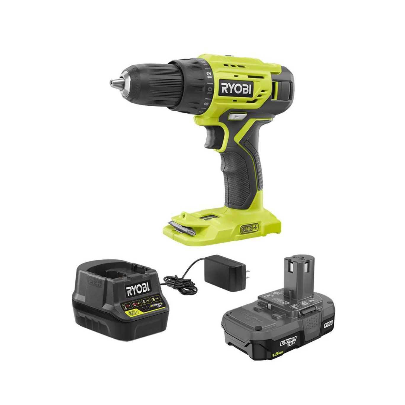 Ryobi 18-Volt One+ Lithium-Ion Cordless 1/2 in. Drill Driver Kit - Cheap Fitting