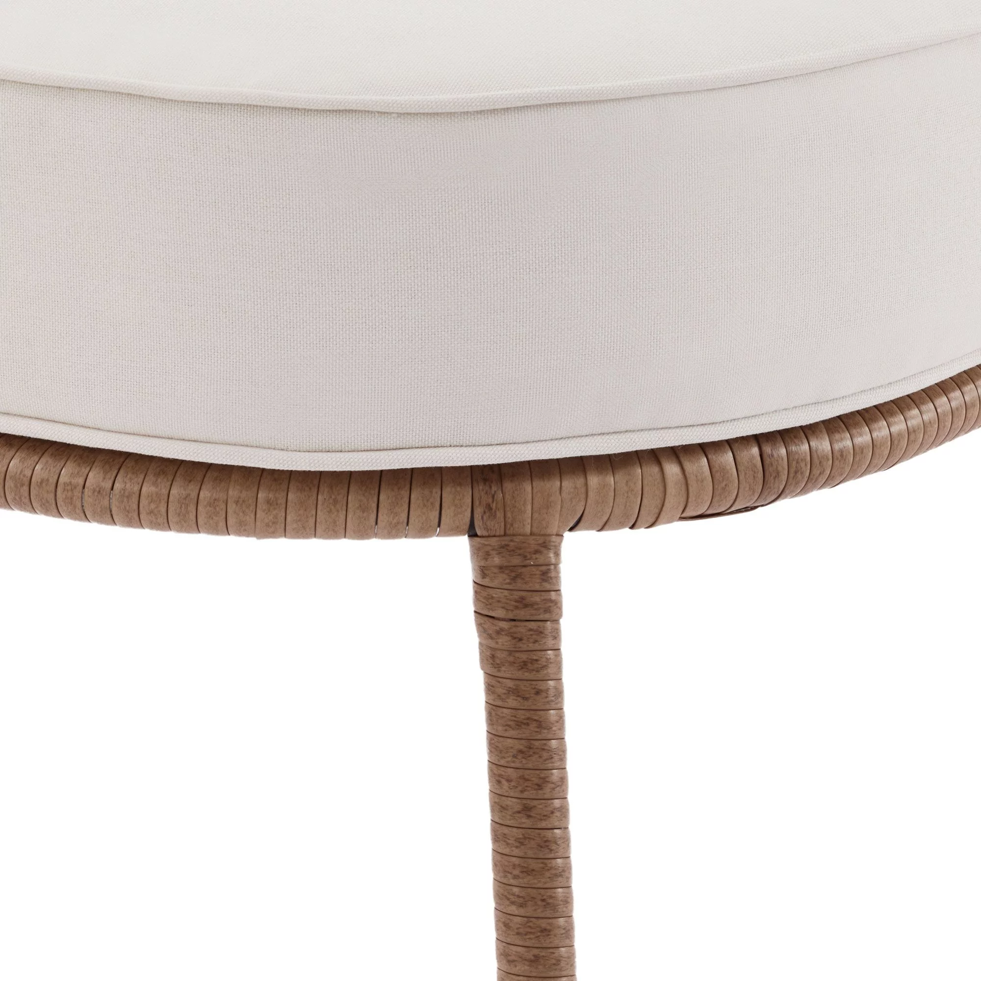 Better Homes & Gardens Willow Sage All-Weather Wicker Outdoor Loveseat and Ottoman Set, Beige - Cheap Fitting