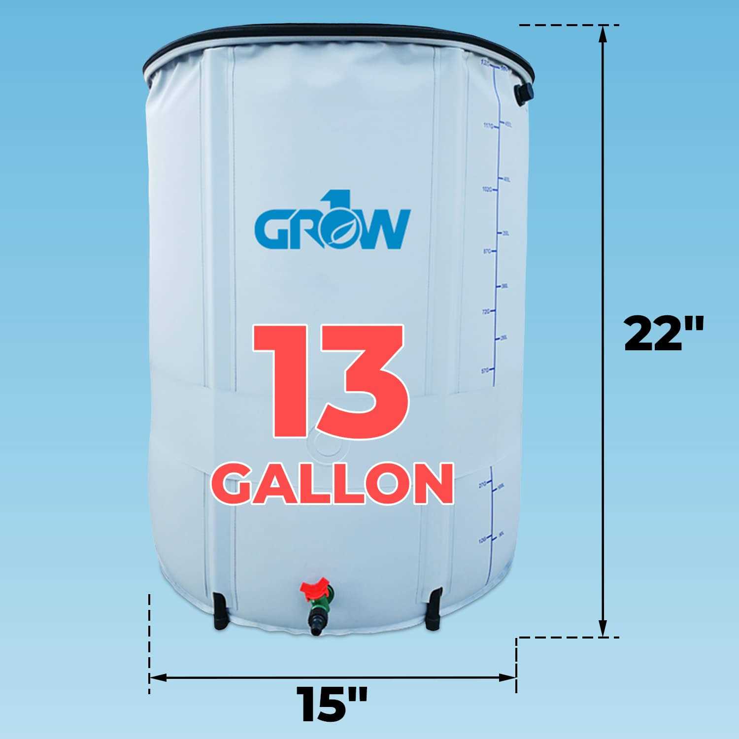 Grow1 Collapsible Reservoir - Cheap Fitting