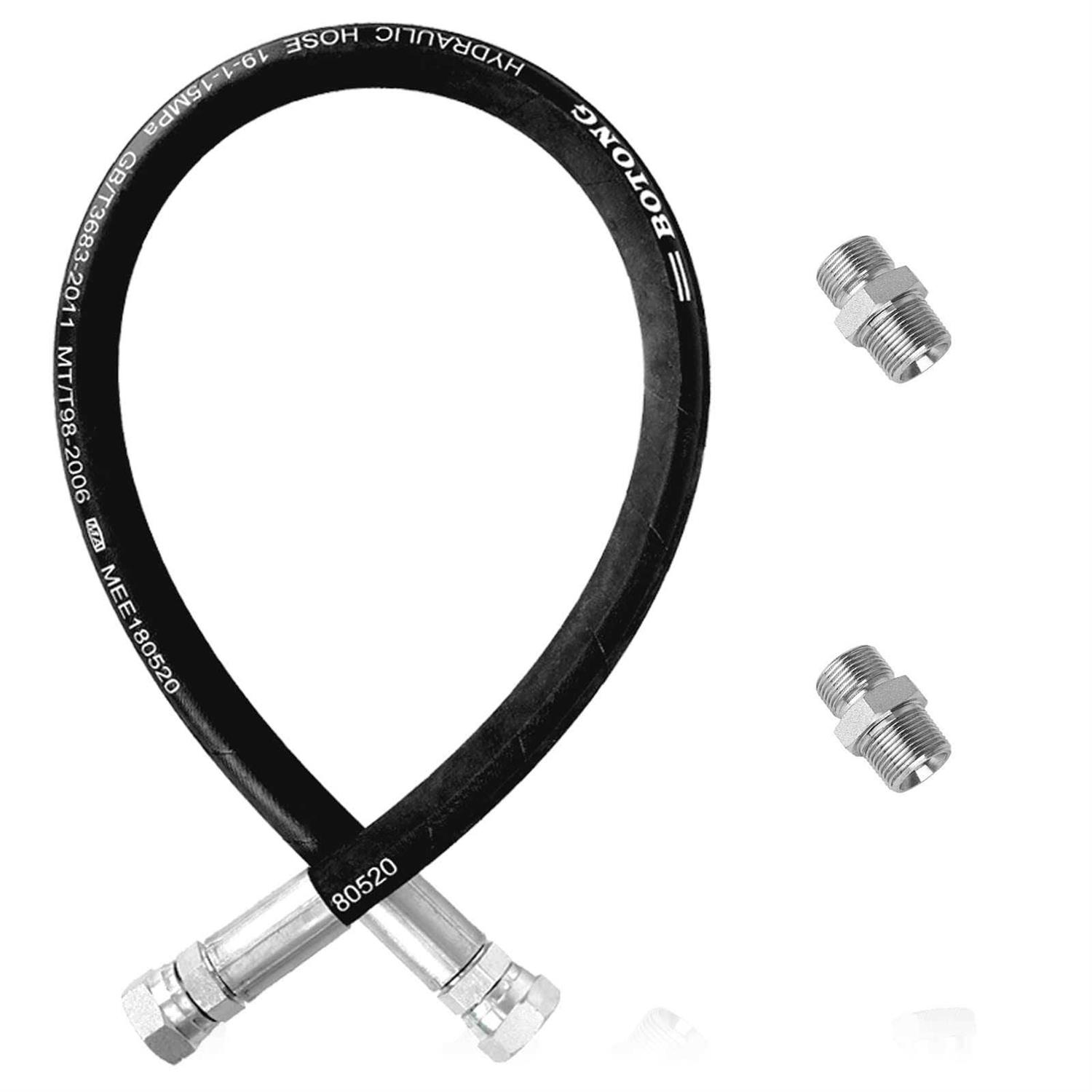 40 x 3/4 Universal Compressor Jumper Hose Two 3/4 Adapters - Cheap Fitting