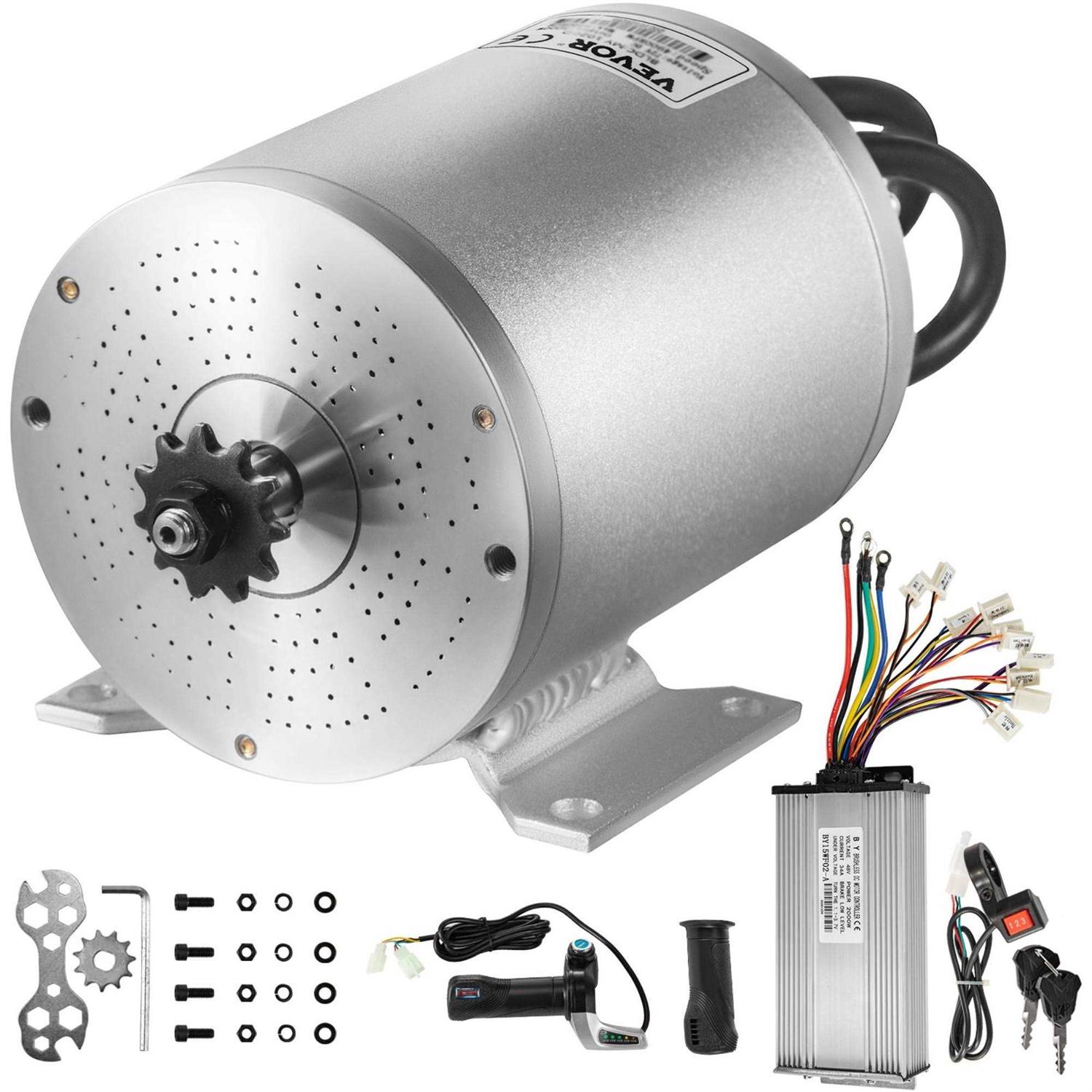 VEVOR Electric Brushless DC Motor 48V 2000W Brushless Electric Motor 4300 RPM High Speed Motor ZLDJWSD2K48V102SNV0 - Cheap Fitting