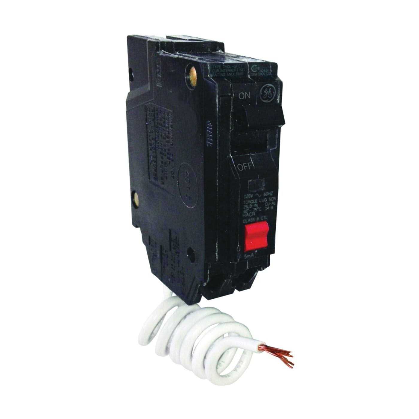 GE 15A Single Pole Ground Fault Interrupter Circuit Breaker THQL1115GFTP - Cheap Fitting
