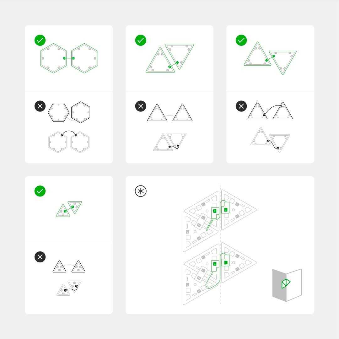 Nanoleaf Flex Linkers for Shapes - Cheap Fitting