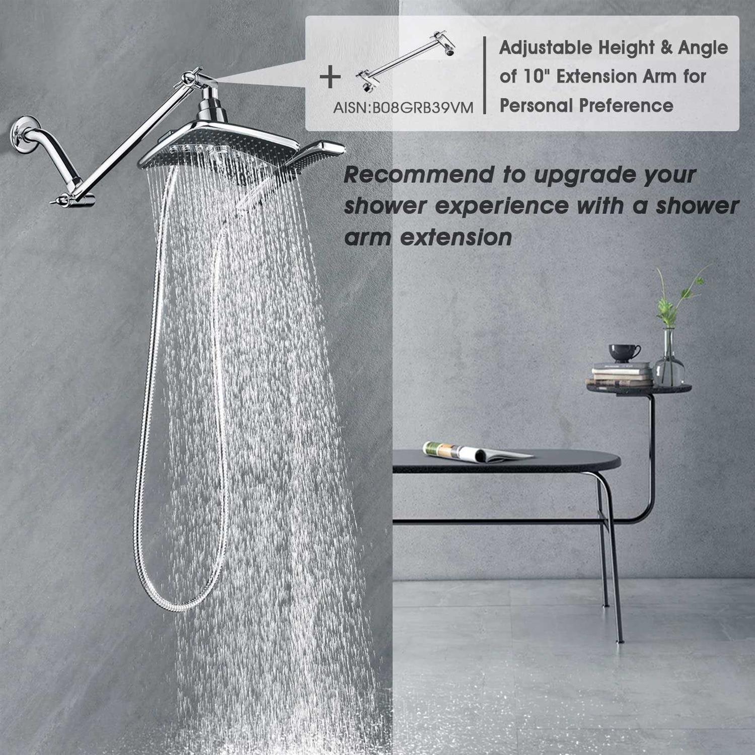 Bright Showers Dual Shower Head Combo - Cheap Fitting