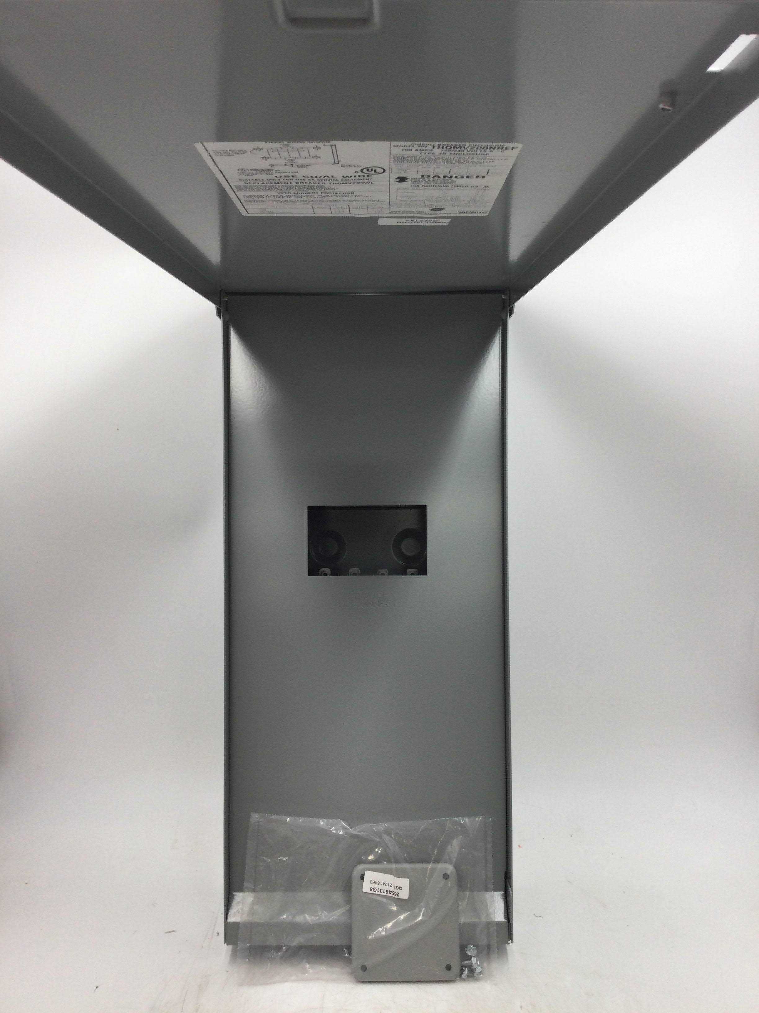 GE PowerMark Gold 200 Amp 10 in. Enclosed Outdoor Circuit Breaker - Cheap Fitting