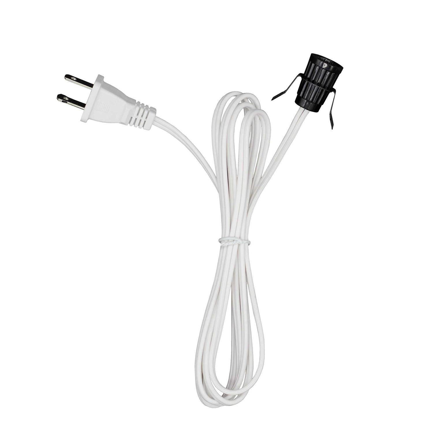 Creative Hobbies 7110a Single Light Replacement Clip in Lamp Cord for Christmas Village House - Cheap Fitting