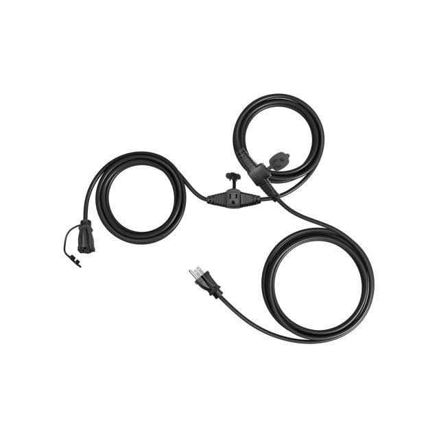 DEWENWILS 25 Ft Extension Cord Outdoor Evenly Spaced 3 Outlets Plugs with Safety Cover - Cheap Fitting