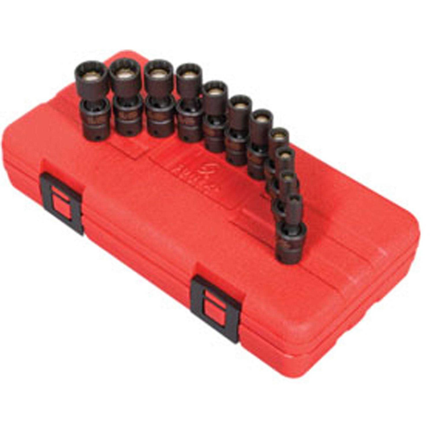 Sunex 1825 1/4 Drive Metric 12 Point Universal Magnetic Impact Socket Set - Cheap Fitting