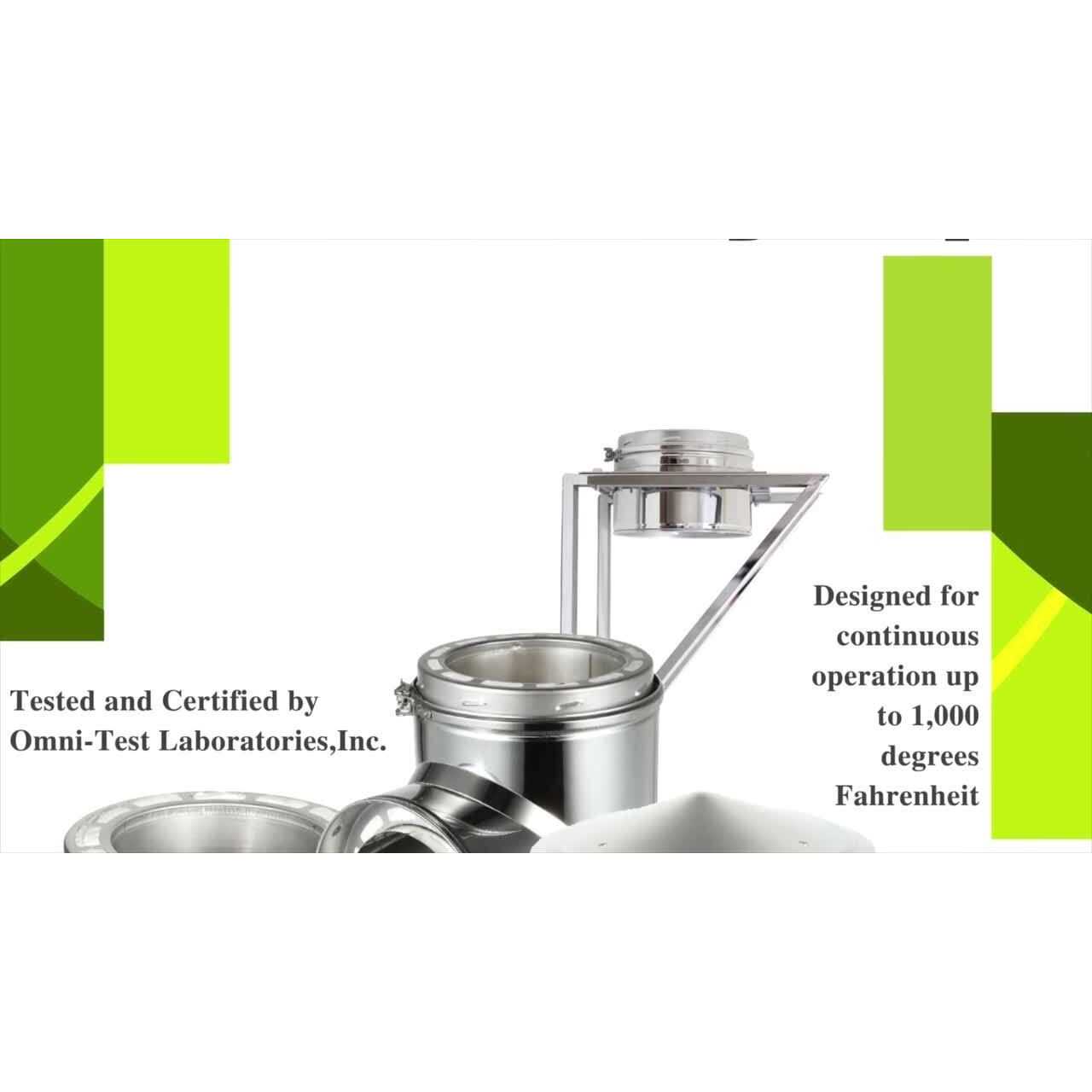 AllFuel HST 6 in. Double Wall Chimney Pipe - Cheap Fitting