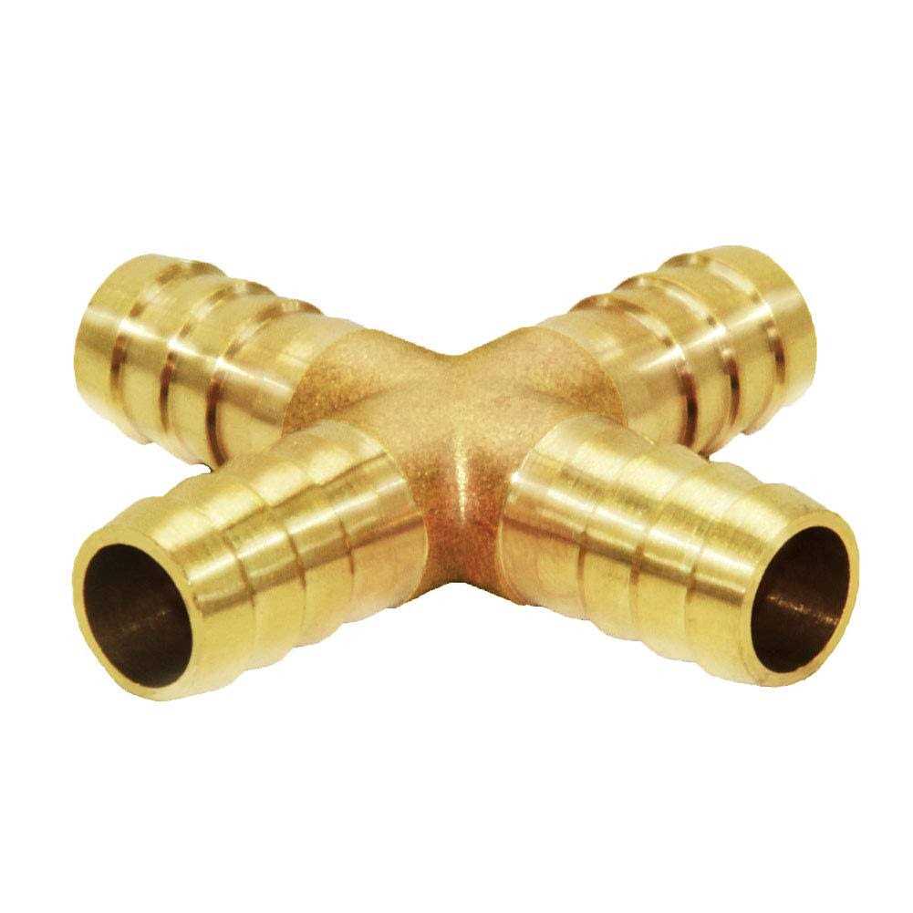 Joywayus Hose Barb 4 Way Union Fitting Pipe Cross Intersection/Split - Cheap Fitting