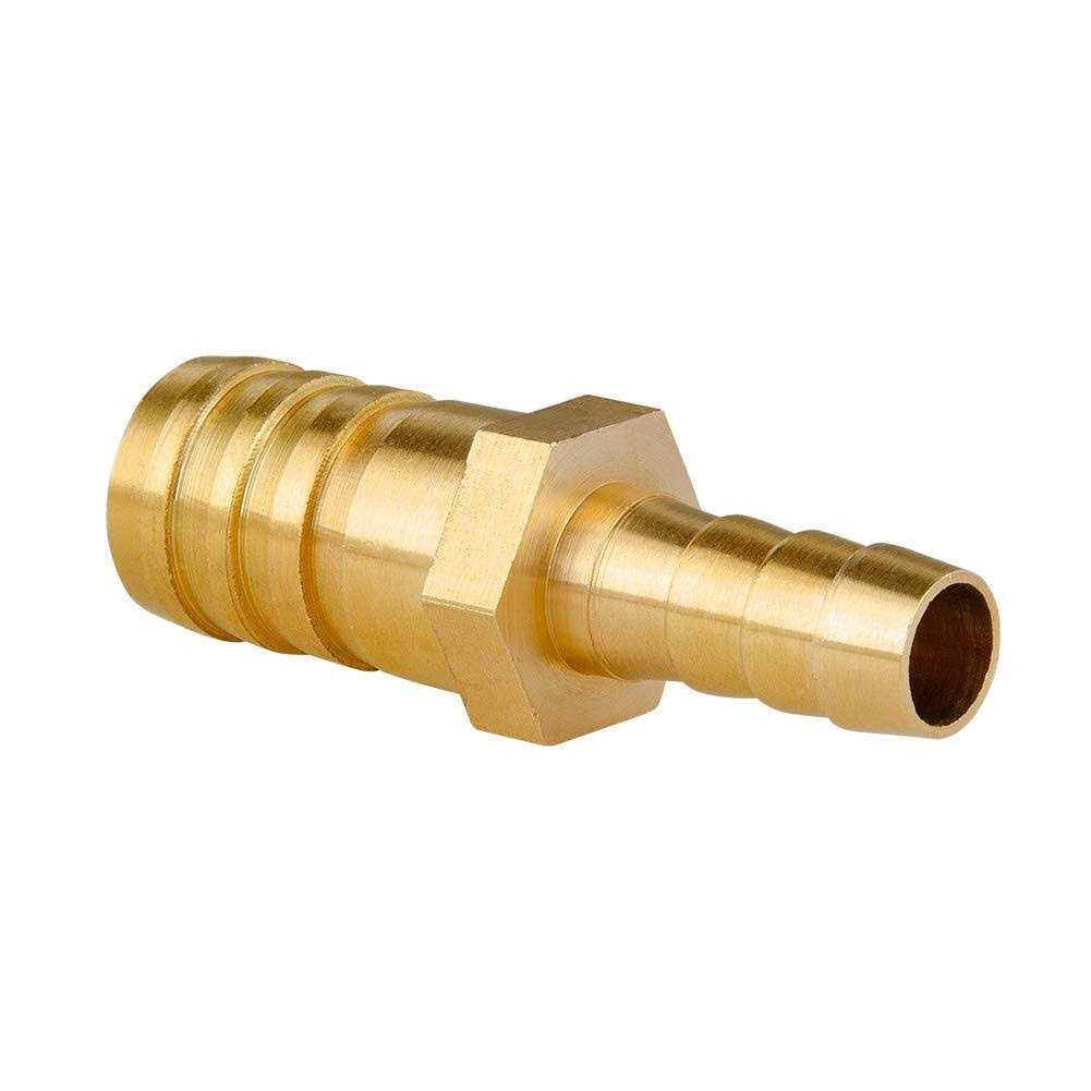 Quickun Brass Hose Barb Reducer Barbed Reducer Fitting Reducing Splicer Mender Union Adapter for Air Water Fuel - Cheap Fitting