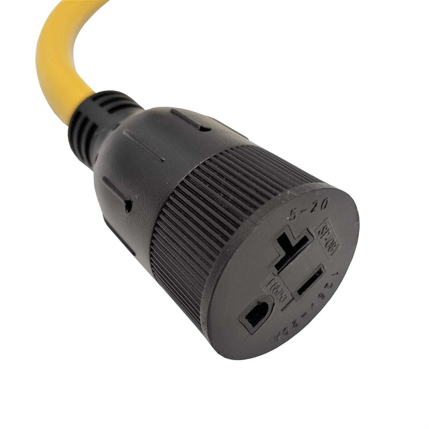 Parkworld Nema 5-20 Extension Cord 5-20p to 5-20r 125v - Cheap Fitting