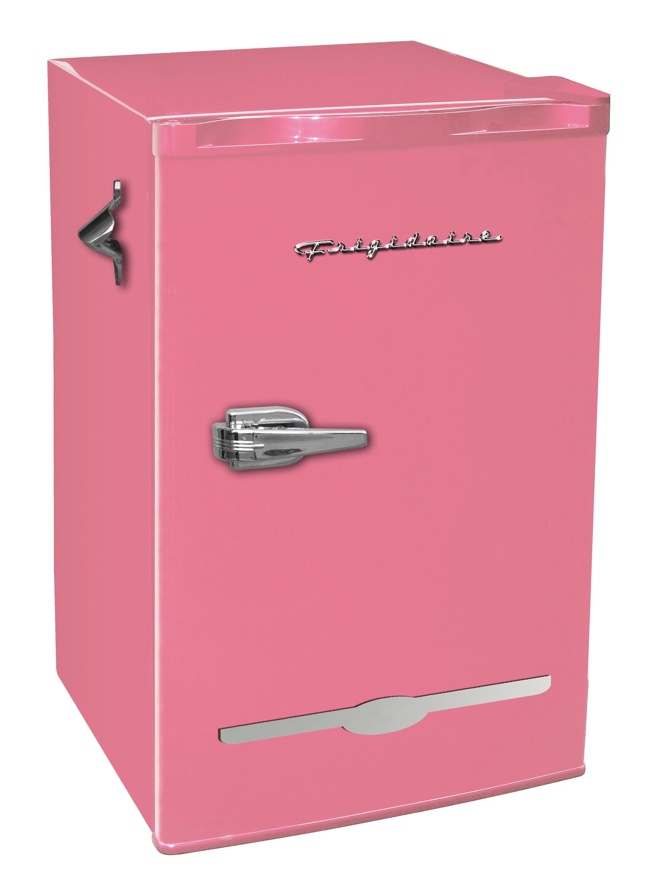 Frigidaire 3.2 Cu ft Retro Compact Refrigerator With Side Bottle Opener EFR376, Coral - Cheap Fitting