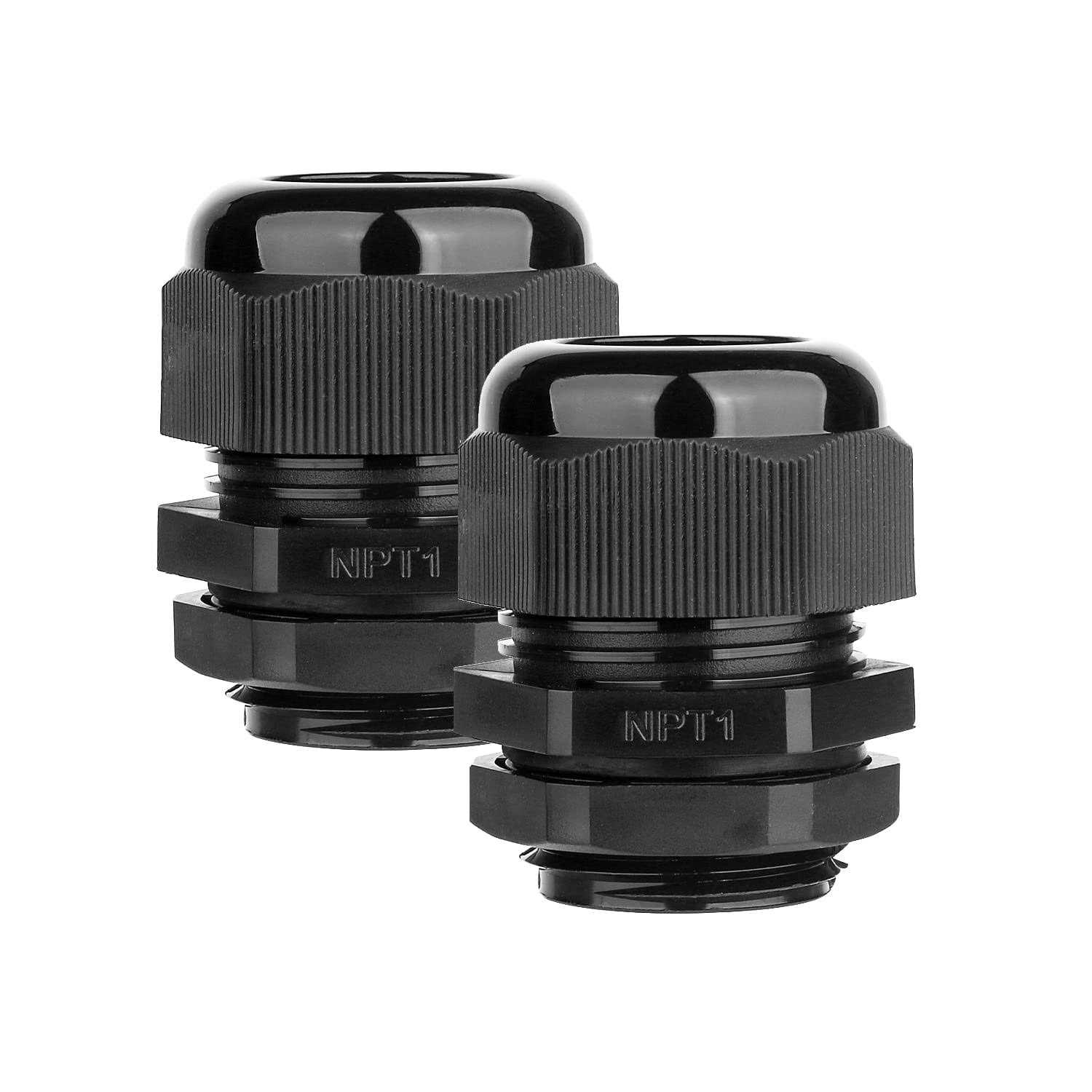 AMPELE NPT Cable Gland Waterproof Adjustable Nylon Cable Glands Joints With Gaskets - Cheap Fitting