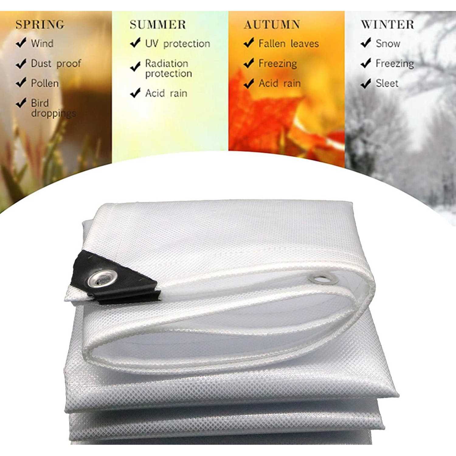 Clear Tarps Heavy Duty Waterproof for Greenhouse Garden Patio - Cheap Fitting