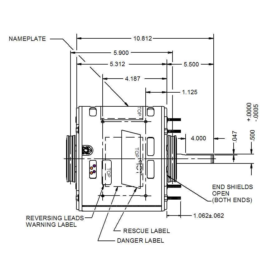 US Motors 5460 Rescue 5.6 Direct Drive Blower Motor - Cheap Fitting