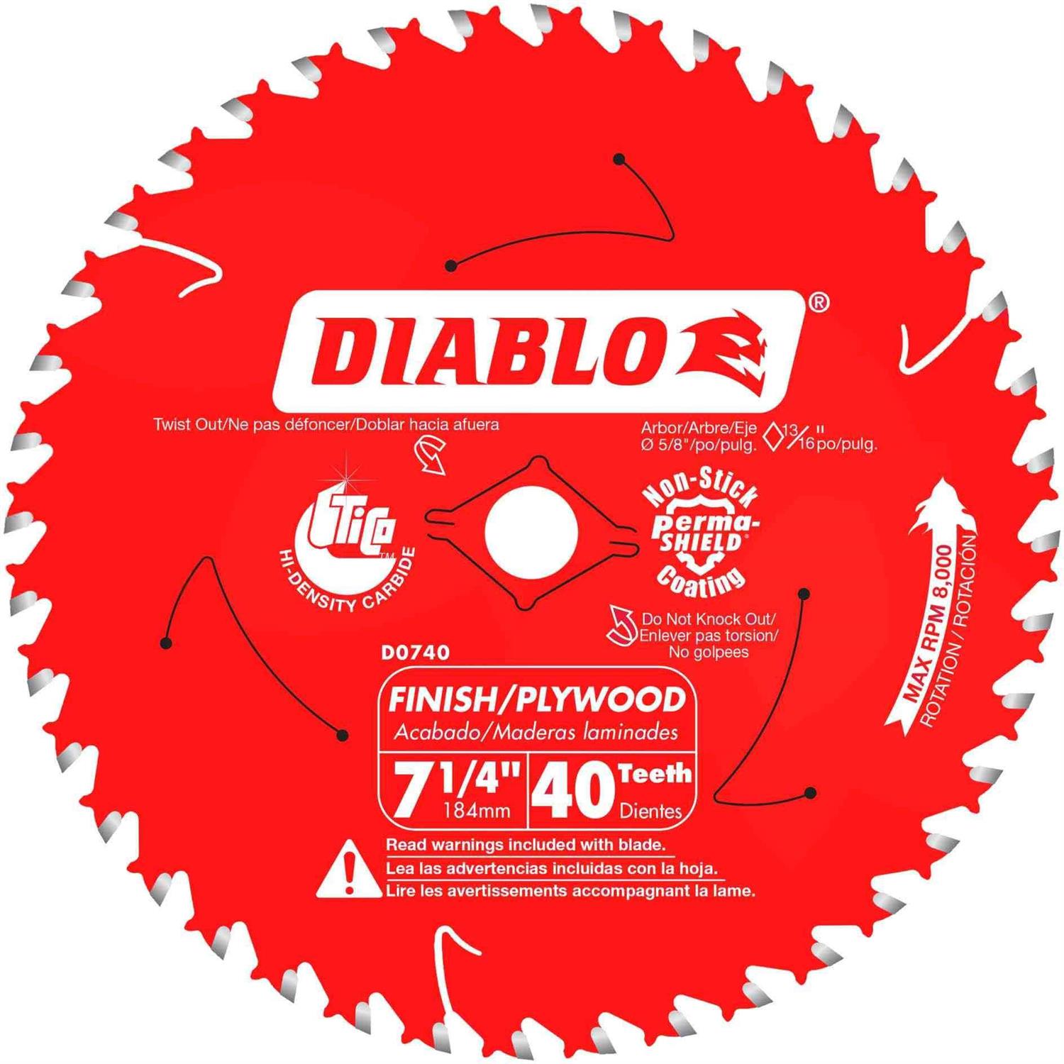 Diablo Saw Blade D0740A - Cheap Fitting