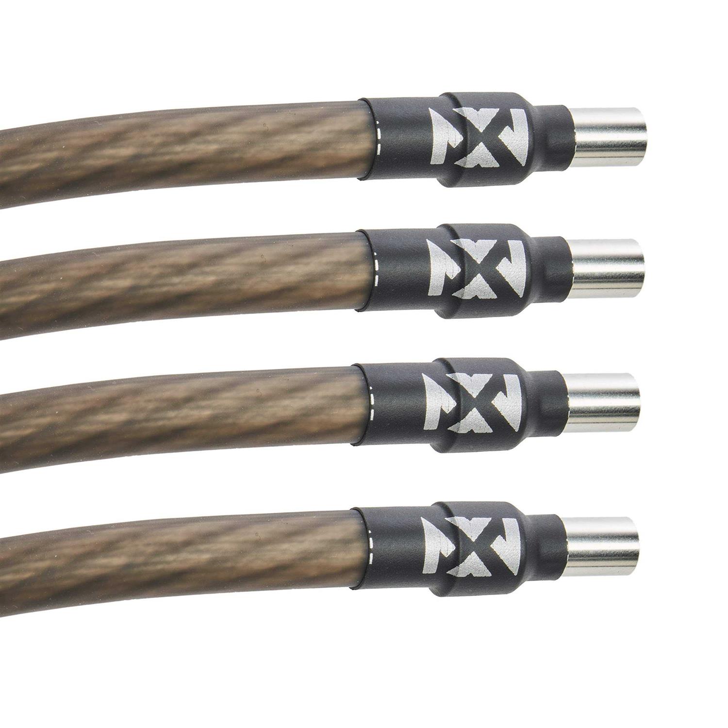 NVX xwf44pk Four pack of 4 AWG Wire End Ferrules with Heat Shrink Tubing Included - Cheap Fitting