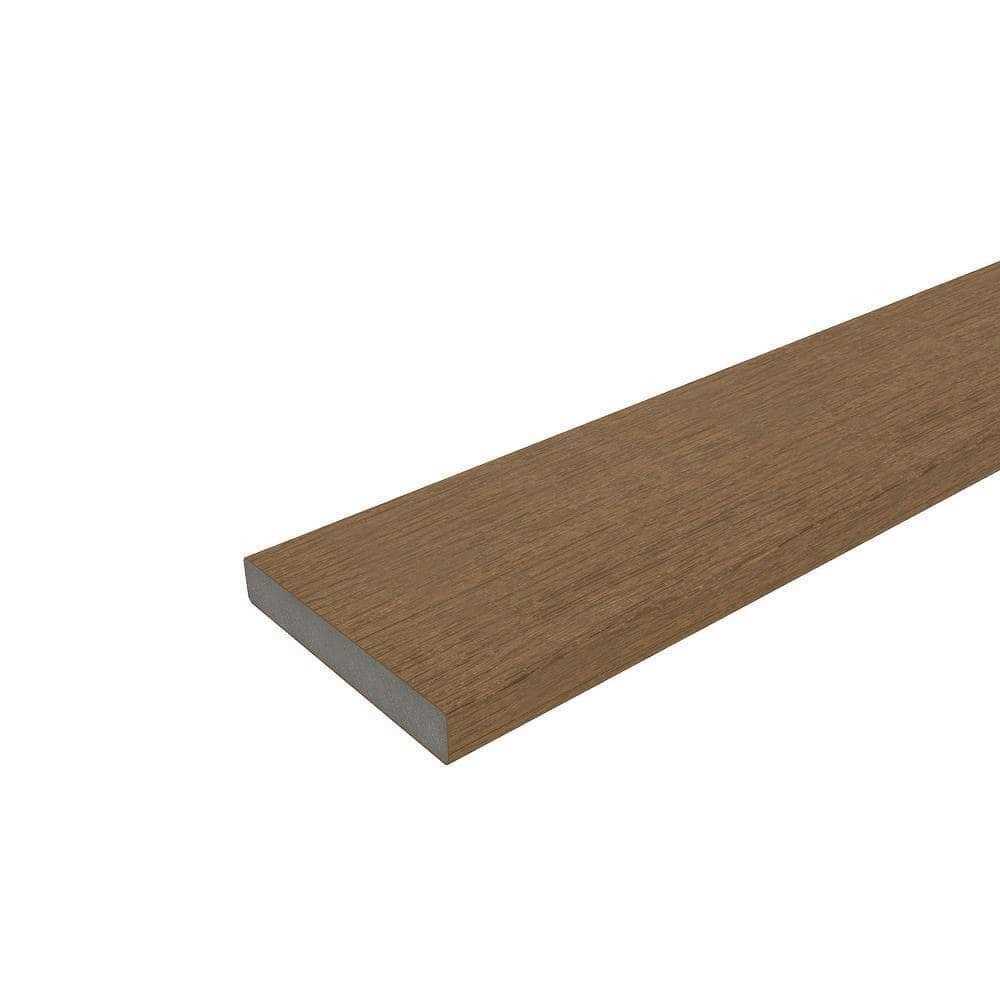 NewTechWood 1/2 in. x 3-1/2 in. x 5-3/4 ft Flat Top Composite Fence Picket - Cheap Fitting