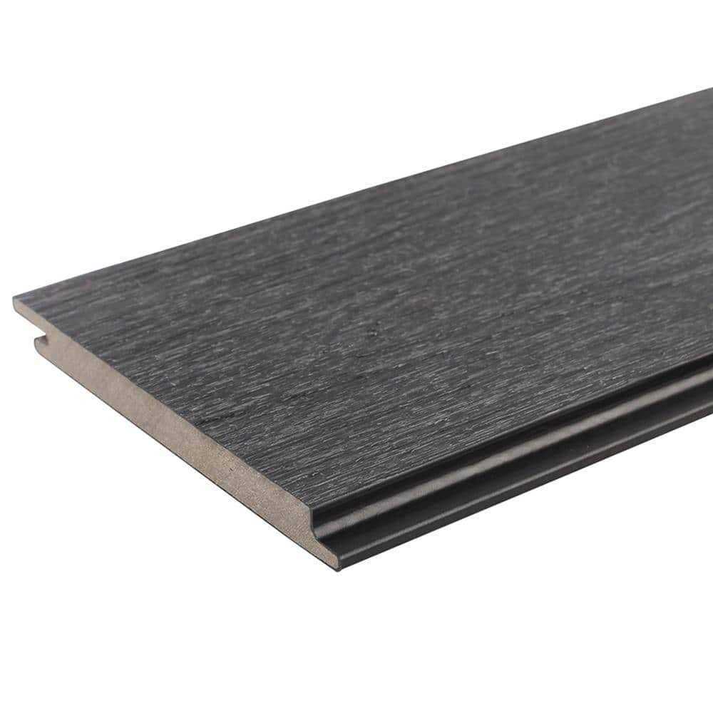 NewTechWood All Weather System 5.5 in. x 96 in. Composite Siding Board in Hawaiian Charcoal - Cheap Fitting